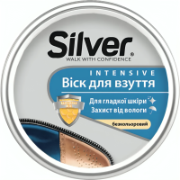 Віск для взуття Silver 50мл металева банка безбарвний Туреччина / 24 