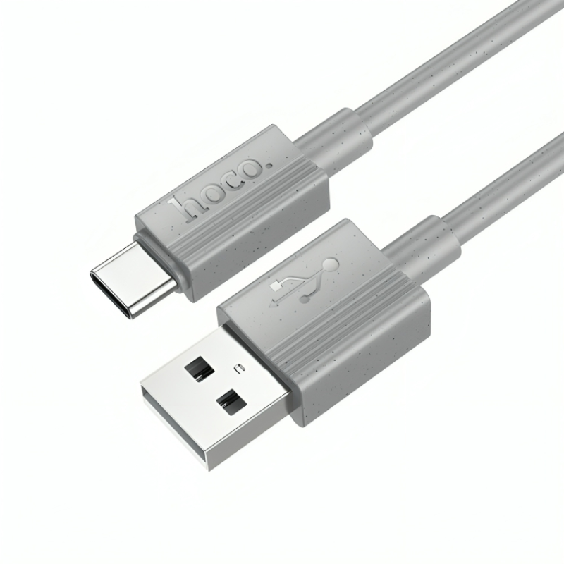 Кабель HOCO X107 Favor charging data cable Type-C 3A/1m Gray