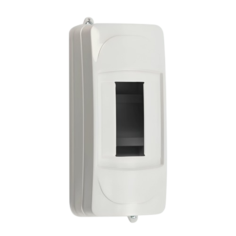 Щит ERKA 2, пластиковий 2-модульний без дверцят, білий