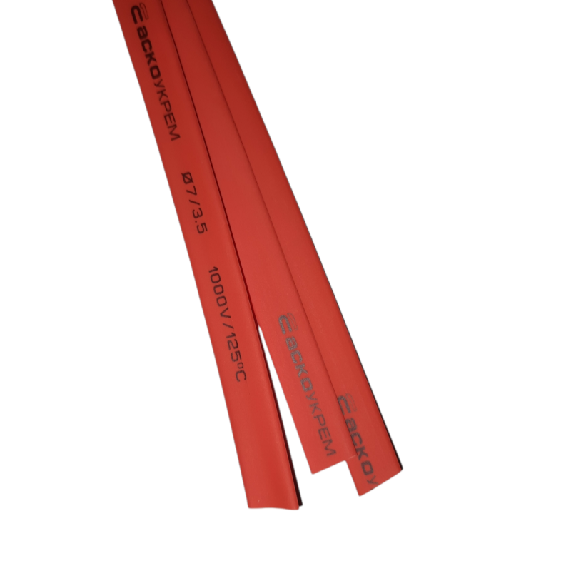 Термоусаджувальна трубка 7,0/3,5 (Червона)