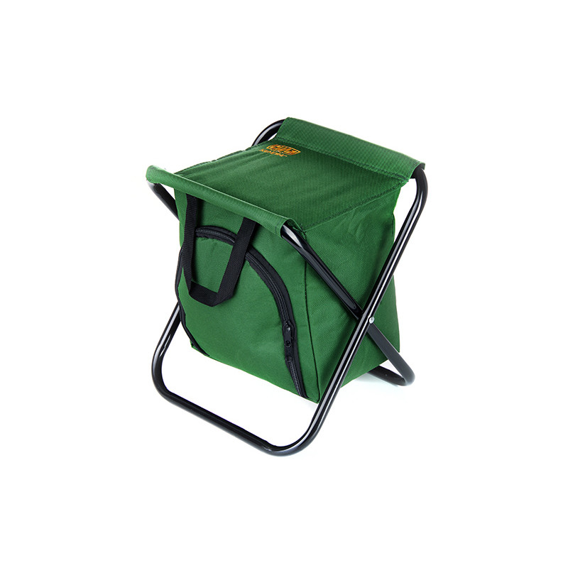 Стілець розкладний без спинки (стальний каркас) з термосумкою Ø16 мм 27 х 32 х 33 см  (СИЛА)