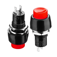Кнопка натискна DS-450  ON-OFF  червоний  2А  Daier