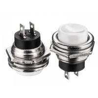 Кнопка натискна DS-212  OFF-(ON) біла    3А   Daier