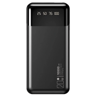 Універсальна мобільна батарея XO PR191 (PD20W/QC18W) digital light display 10 000 mAh Чорний
