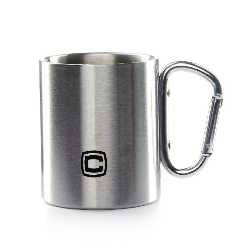 Термокухоль з карабіном metall 300 мл  (СИЛА)