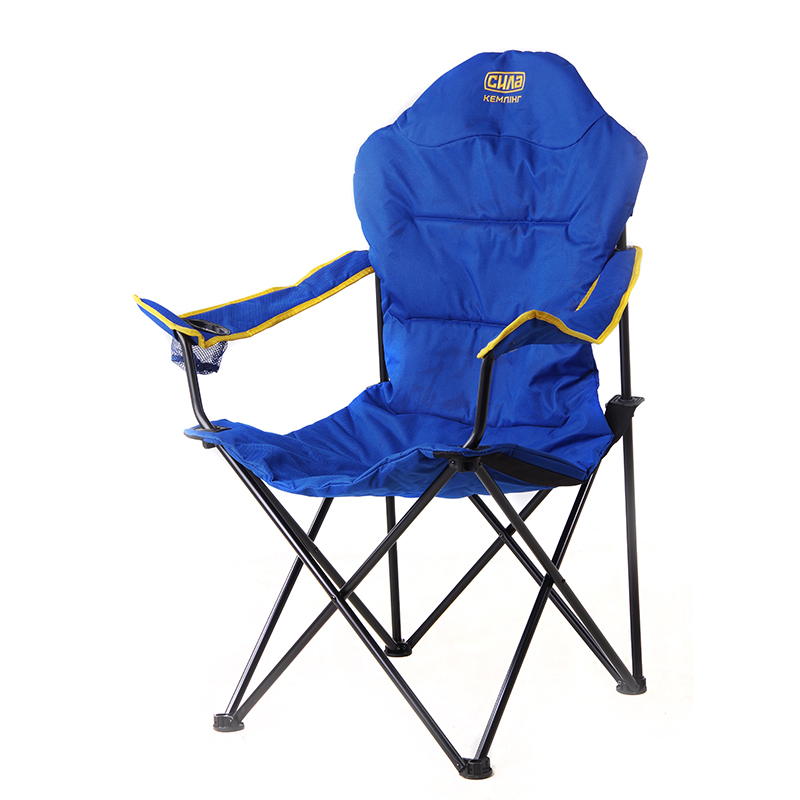 Крісло розкладне Павук (профіль 17 мм + чохол) 60 х 51 х 110 см з підголовником  (СИЛА)