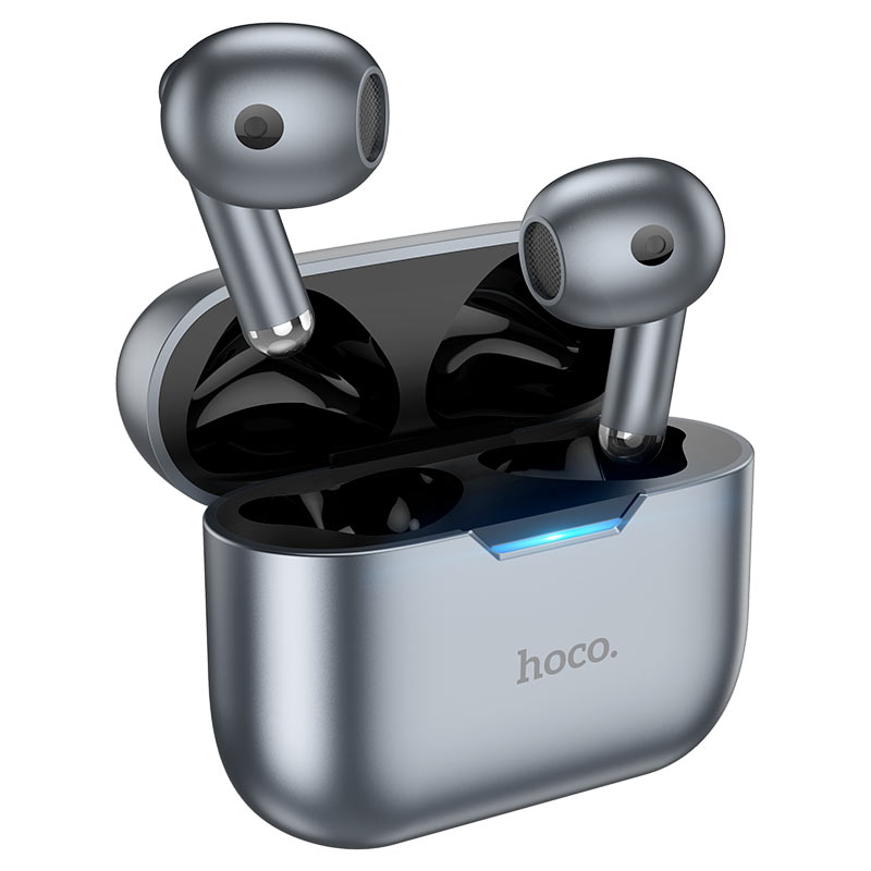 Навушники бездротові HOCO EW34 Full true wireless BT headset Metal Gray