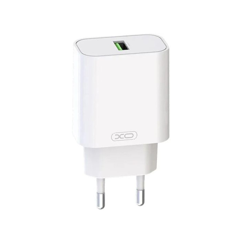 Мережевий зарядний пристрій XO L103 (EU) QC3.0 18W Charger Білий