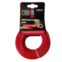 Жилка для тримера, кругла в перетині, діаметр 2,7мм, довжина 15м ТМ «COBRA»