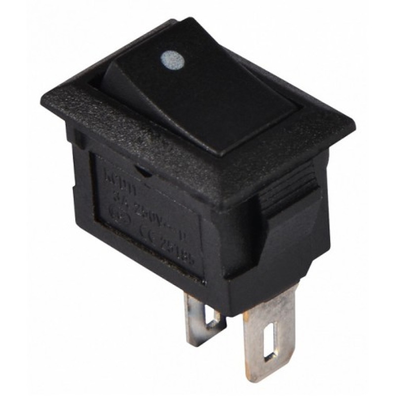 KCD5-101 B/B Перемикач 1 клав. чорний