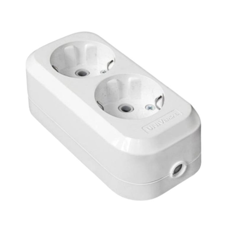 LIDER Розетка переносна LRP16-230 (2-місця із заземленням) 16шт.