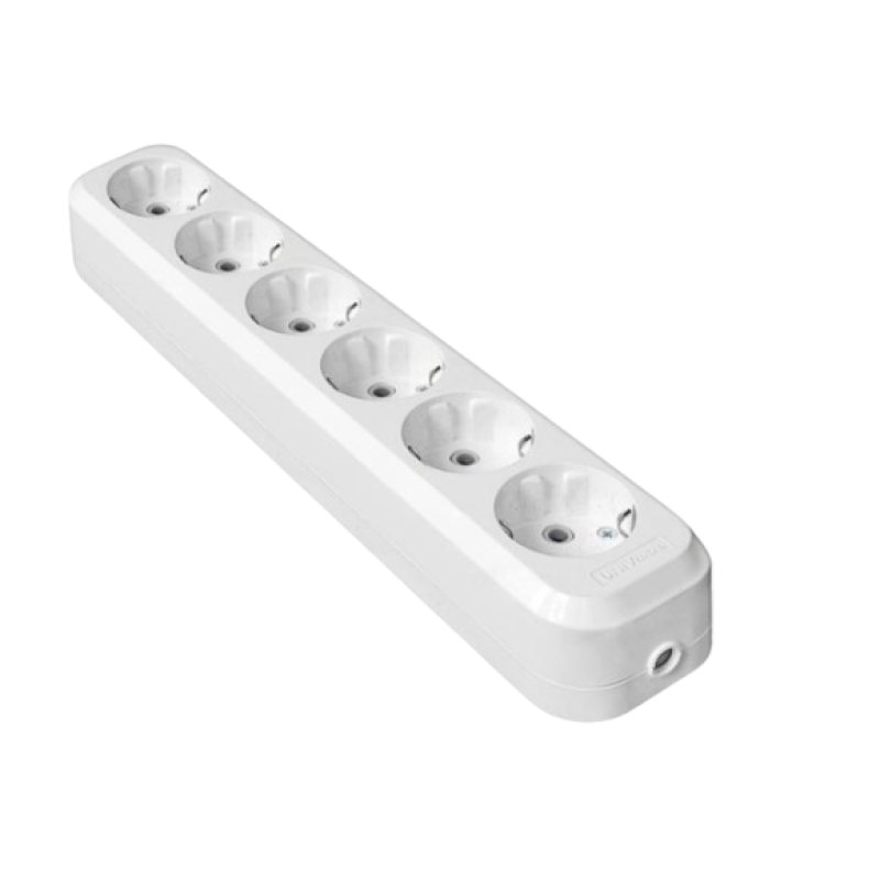 LIDER Розетка переносна LRP16-630 (6-міс. із заземленням) 10шт.