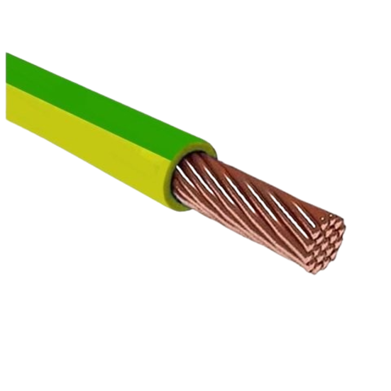 Кабель ПВ3 НГ-LS 10,0 жовто-зелений 