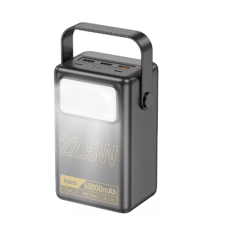 Power Bank Hoco J110 Powerful 22.5W fully compatible/LCD/Lamp 60 000mAh Black