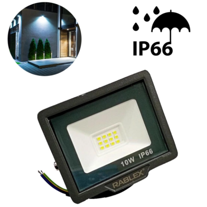 LED-Прожектор світодіодний Rablex 10W IP66 (RB510)