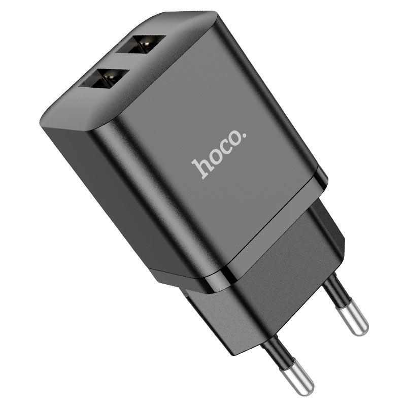 Мережевий зарядний пристрій HOCO N25 Maker 2USB/2,1A Black