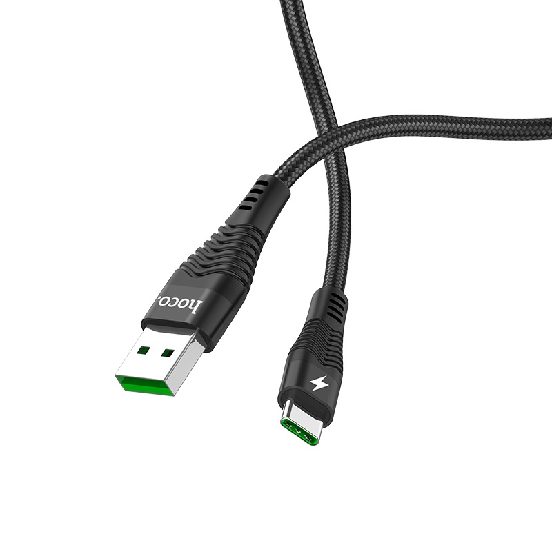 Кабель HOCO U53 Flash Cable for Type-C 5A/1,2m. Black