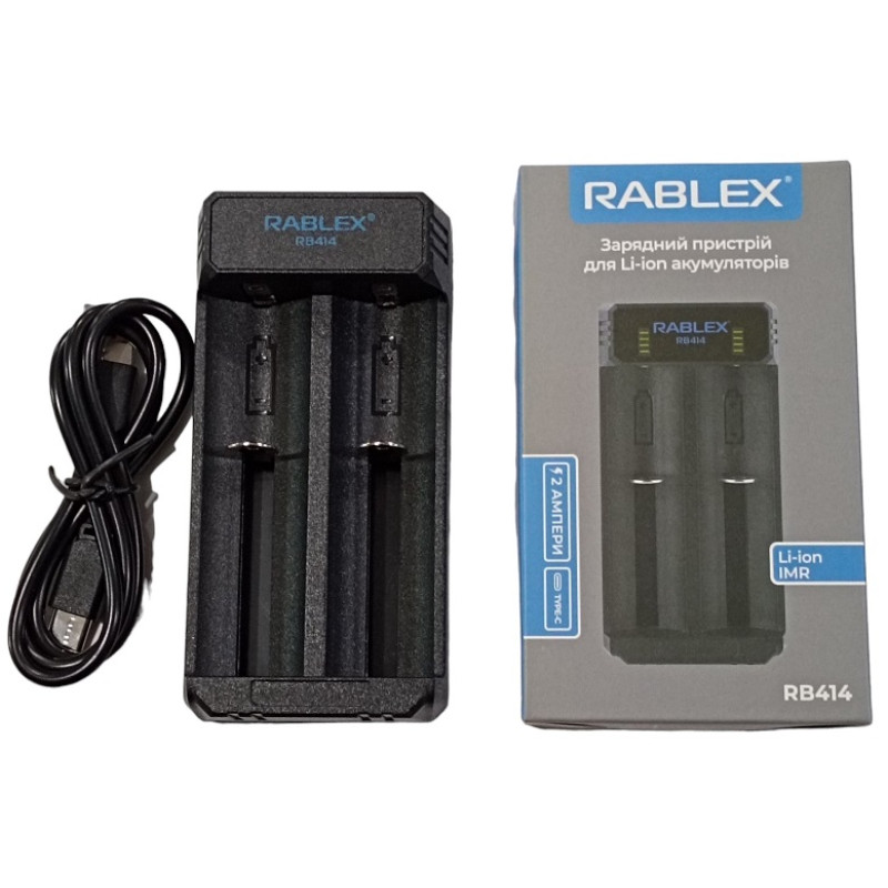 Зарядний пристрій Rablex RB-414 для Li-ion акамуляторів на 2ак  /100/