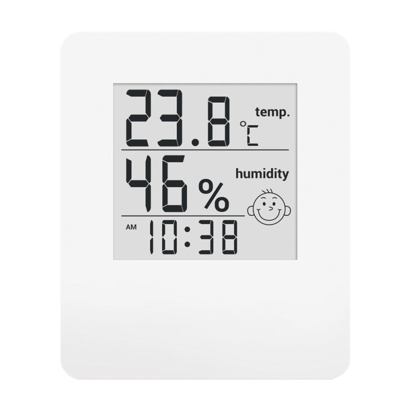 Термо-гігрометр цифровий з годинником Т-17 (-20+70С 20%-95%) 120*100мм