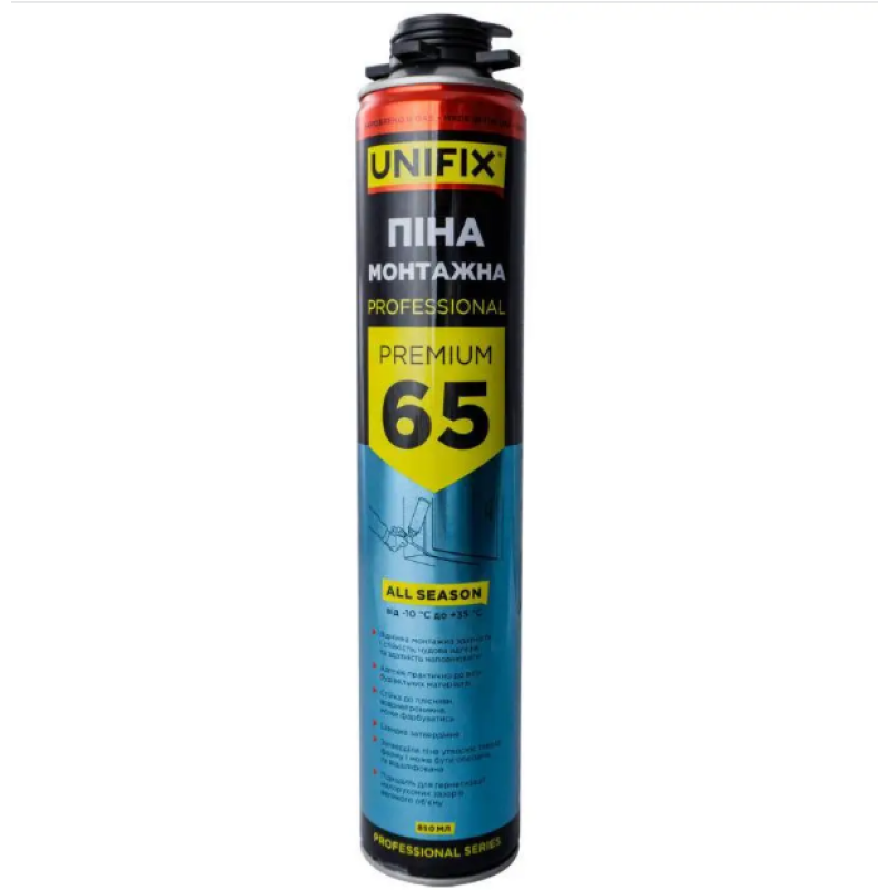 Піна професійна Всесезонна 65 л 850 мл  (UNIFIX)