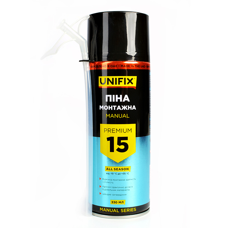 Піна ручна Всесезонна 15 л 300 мл  (UNIFIX)