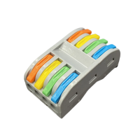 Клемник сірий прохідний 4+4 РСТ-224