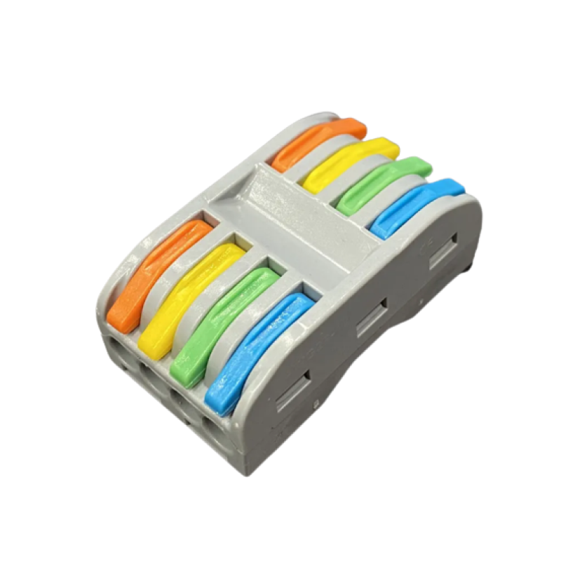 Клемник сірий прохідний 4+4 РСТ-224