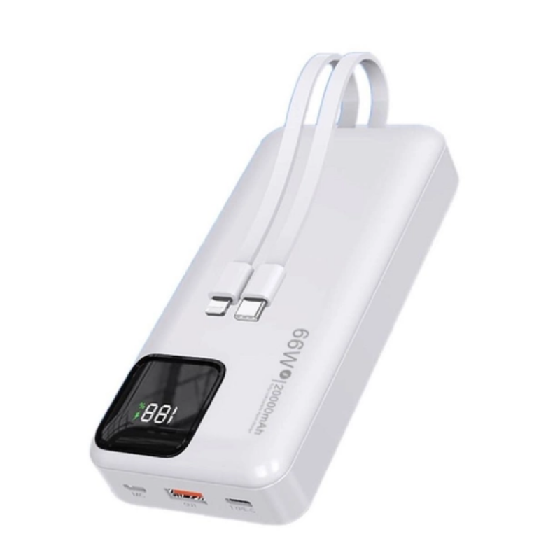 Power Bank BIYA  XS28 20000mAh  66W White
