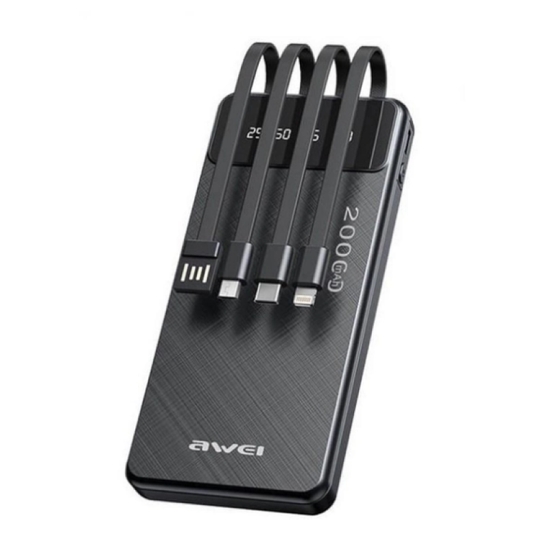 Power Bank Awei  P132K  20 000 mAh Black
