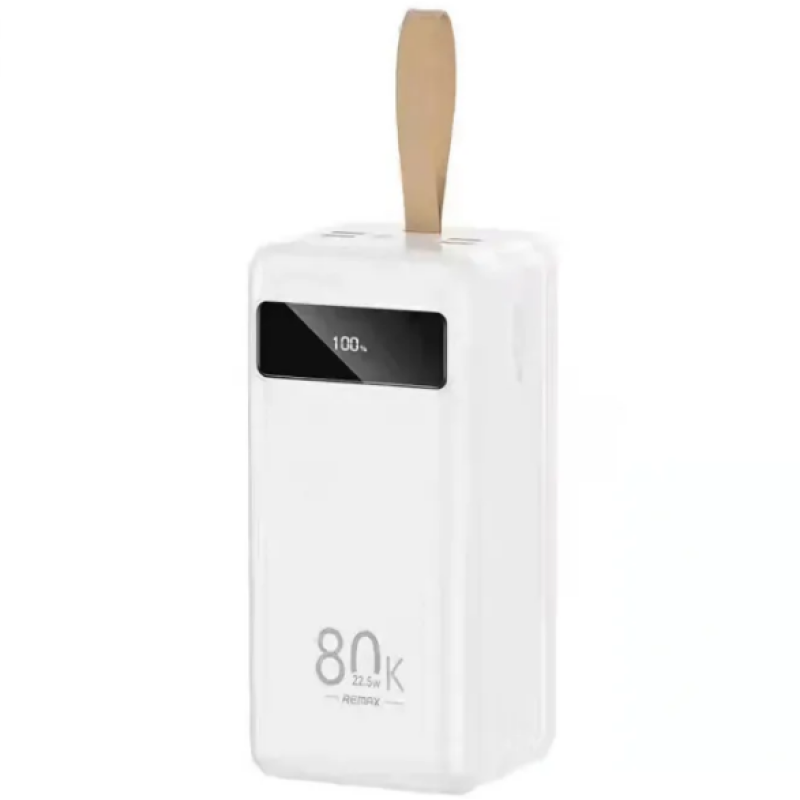 Power Bank REMAX RPP-266  80000mAh Hunergy Series QC 22.5W + PD 18W Multi-compatible Fast Charginge
