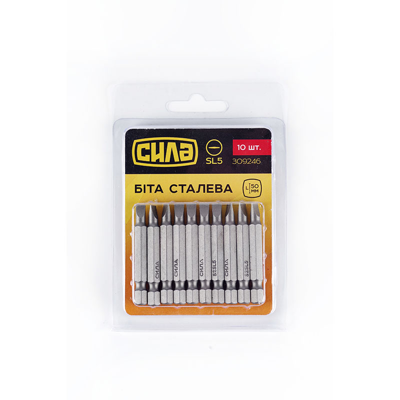 Біта SL5х50 мм 10шт в уп  (СИЛА)