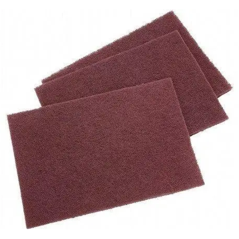 Скотч Брайт лист 150*230 мм Р320 бордовий 1шт./уп