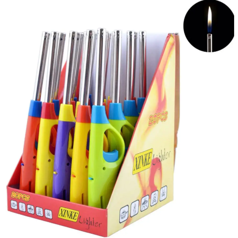 Побутова запальничка c блокуванням і регулюванням полум'я XINKE (240шт/ящ) №8006
