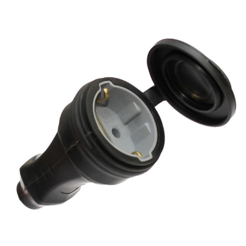 Штепсельний роз'єм ERKA 5001, з заглушкою 1*16 (каучук)