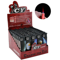 Запальничка із ліхтариком (турбо полум'я) Космос №2588-7 50/1000