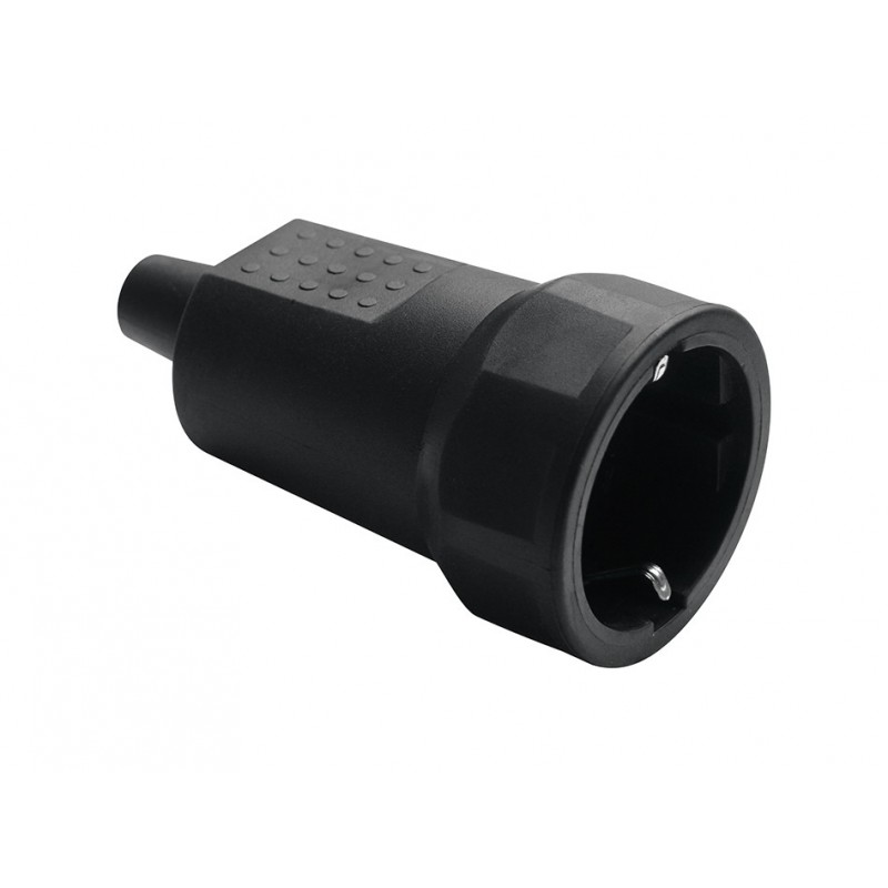 Розетка переносна із заземленням бризкозахисна/зах гум. 250В 16А СВ-У РП16 003