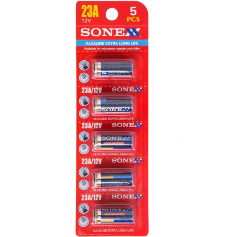 Батарейка Sonex Alkaline 23А 12V блістер    5/50