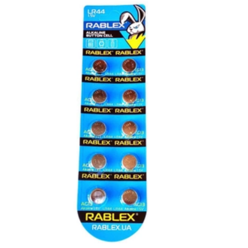 Батарейка Rablex LR44 AG12  10/100
