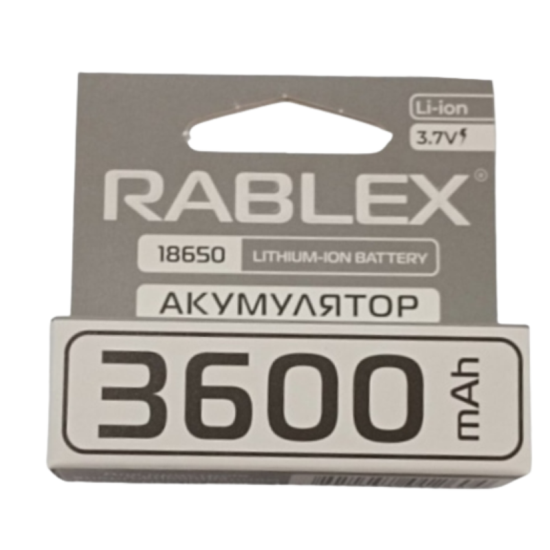 Акумулятор 18650 Rablex 3600mAh 3.7v Li-ion (для ліх. POLICE)