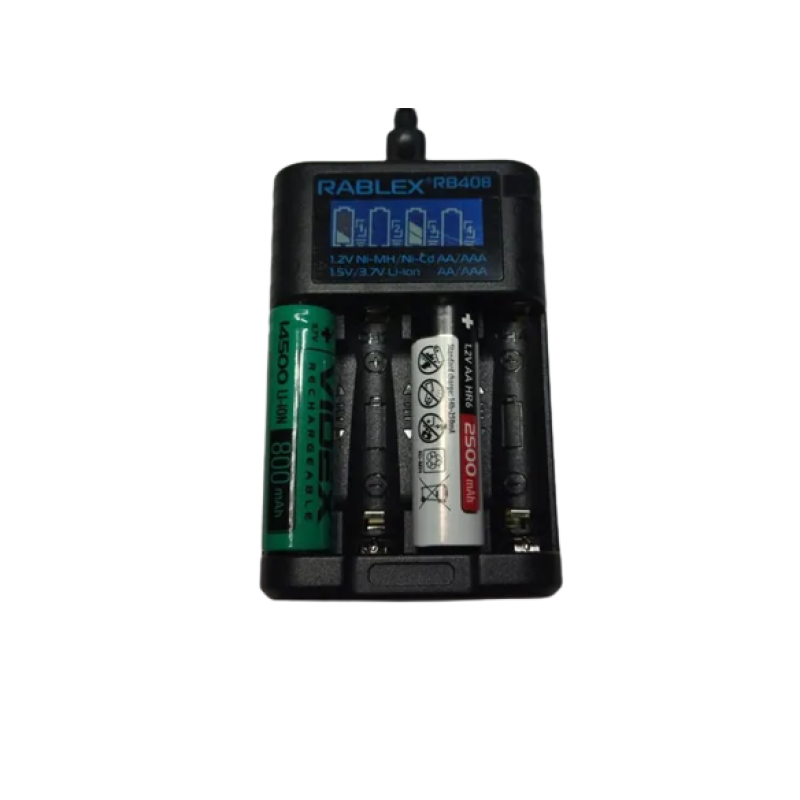 Універсальний зарядний пристрій Rablex RB-408, 4акк, універсальний