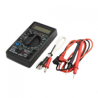 Тестер DT-838-2 LCD, 125*70мм, пластиковий футляр, A, V, R, тест діодів, зумер, температура