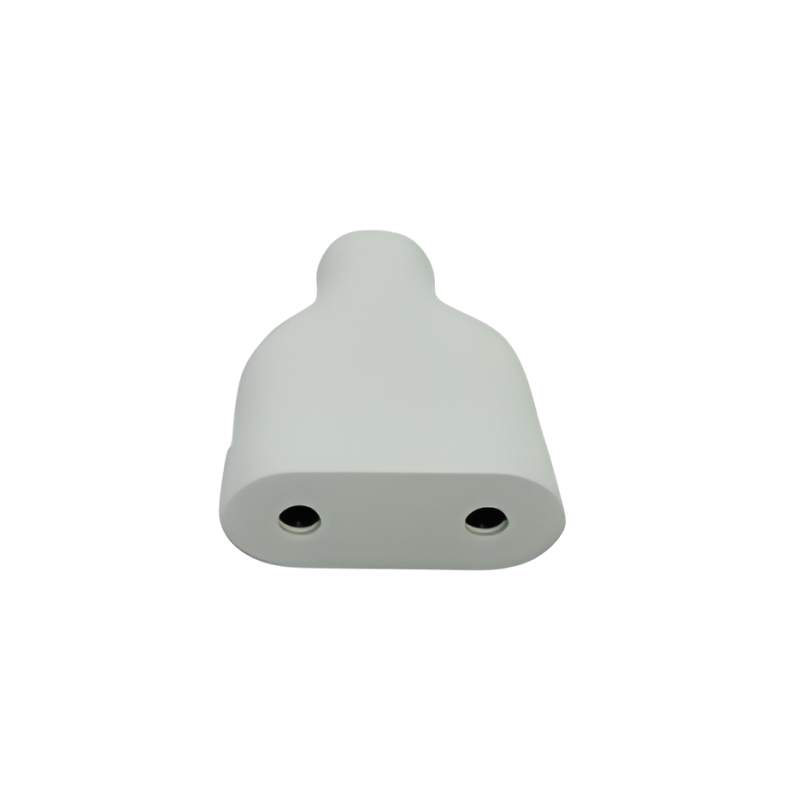 Розетка штепсельна плоска ERKA 2000, 10А, без заземлення, біла