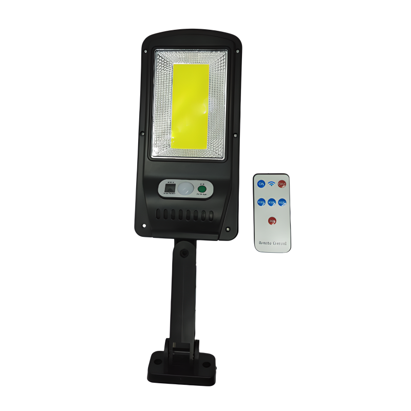 Вуличний світильник 449 акумуляторний, з датчиком руху, сонячна батарея + пульт