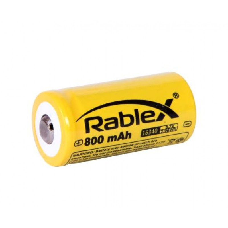 Акумулятор 16340, Rablex, 800mAh
