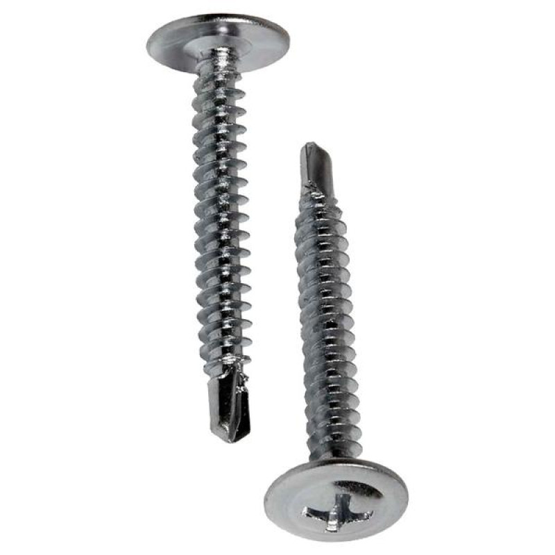 Саморіз з прес-шайбою 4,2*25 зі свердлом ЦБ (пач. 100 шт.)