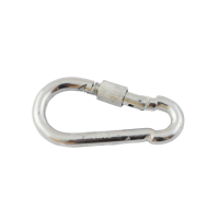 Карабін із замком М5х50 нержавіючий А2 (пач. 10 шт.)  (APRO)