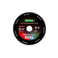 Диск алмазный по металлу 125х1.3х22,2 (APRO)