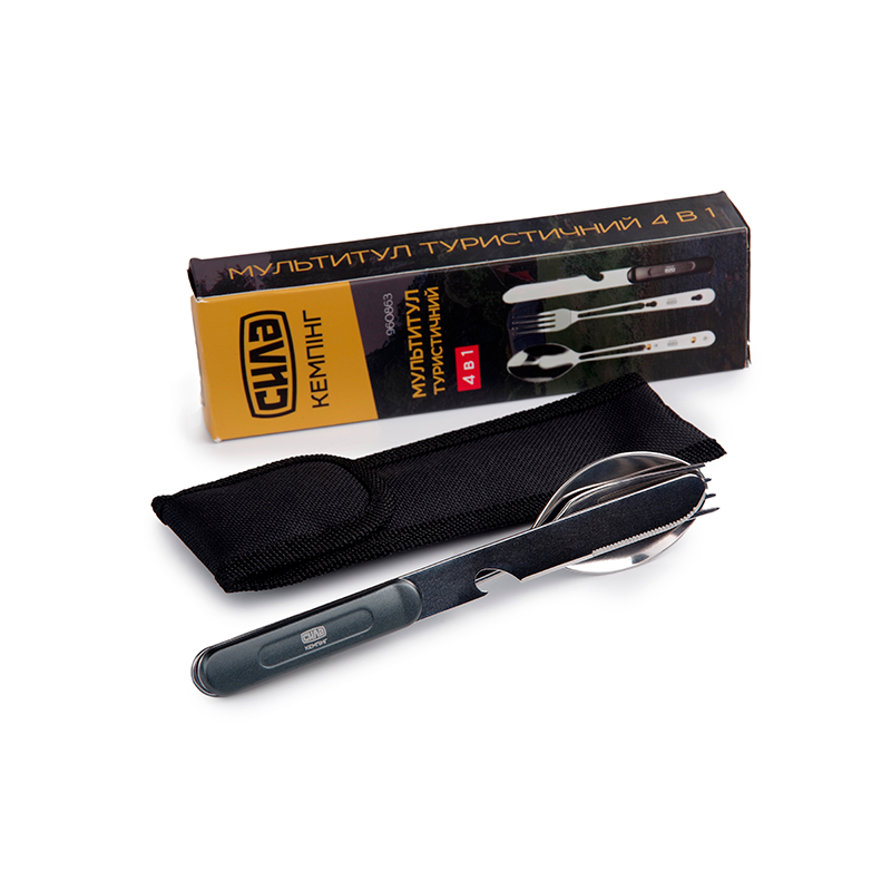 Мультитул туристический 4 в 1 (СИЛА)
