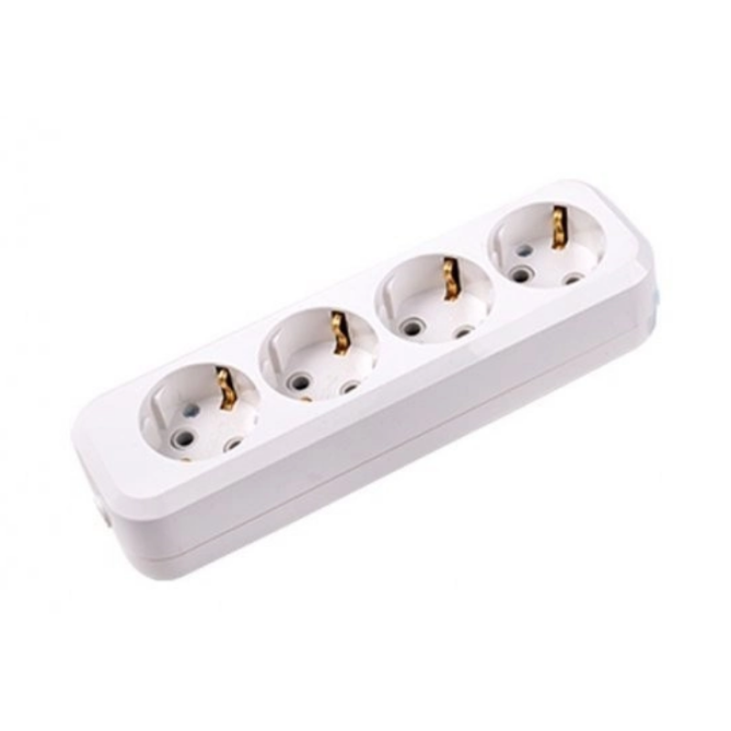 LIDER Розетка переносна LRP16-430 (4-місця) із заземленням 10шт.