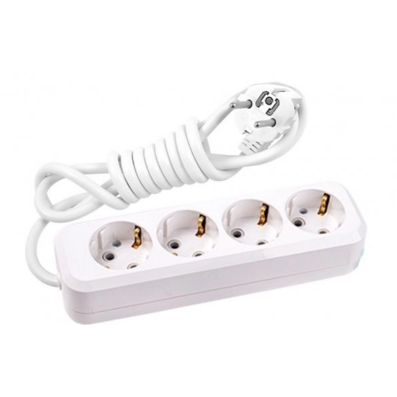 LIDER Подовжувач LP16-432 (4-місця) із заземленням 2м 12шт.